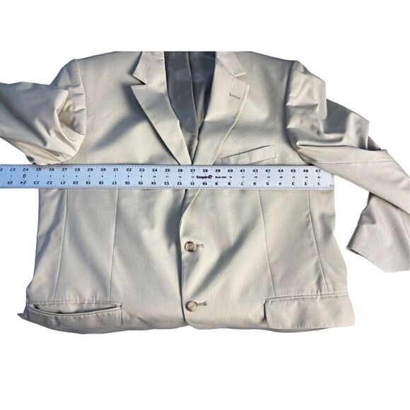 Hardwick Clothing Men’s Cream Color Suit  44 Long - Picture 3 of 16